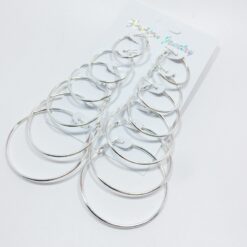 Multiple Dangle Big Circle Hoop Earrings