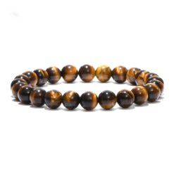 Minimalist 4mm 6mm 8mm 10mm 100% Real Tiger Eyes Beads Bracelet Men Natural Stone Braslet For Man Accessories Jewelry Pulseras