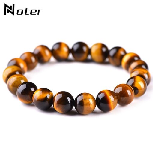 Minimalist 4mm 6mm 8mm 10mm 100% Real Tiger Eyes Beads Bracelet Men Natural Stone Braslet For Man Accessories Jewelry Pulseras