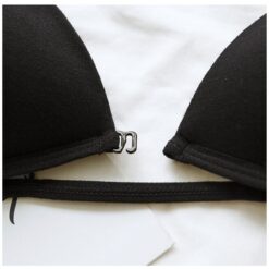 Front Closure Bra Sexy Women Bralette AB Cup Bras for Female Brassiere Underwear Wireless Bra Lingerie Solid Color Black/White