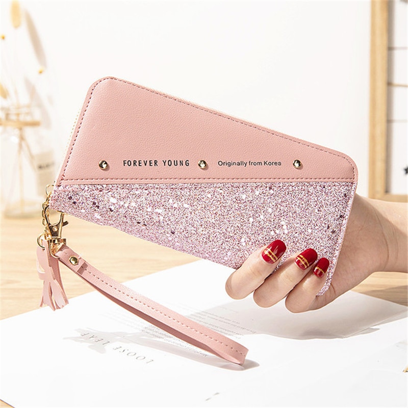 glitter wallet purse