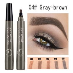 Microblading Eyebrow Pen Fork Tip Fine Sketch Liquid Eyebrow Tattoo Pencil Waterproof Long Lasting Eyebrow Tint Cosmetics TSLM2