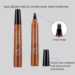 Microblading Eyebrow Pen Fork Tip Fine Sketch Liquid Eyebrow Tattoo Pencil Waterproof Long Lasting Eyebrow Tint Cosmetics TSLM2