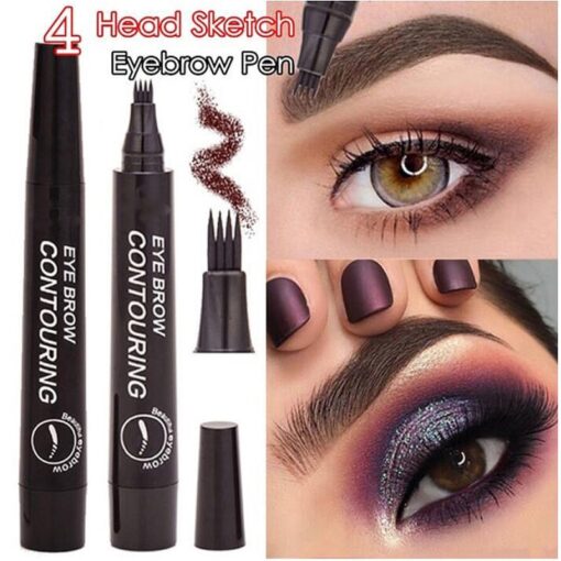 Microblading Eyebrow Pen Fork Tip Fine Sketch Liquid Eyebrow Tattoo Pencil Waterproof Long Lasting Eyebrow Tint Cosmetics TSLM2