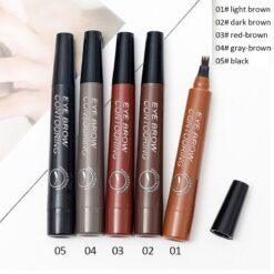 Microblading Eyebrow Pen Fork Tip Fine Sketch Liquid Eyebrow Tattoo Pencil Waterproof Long Lasting Eyebrow Tint Cosmetics TSLM2