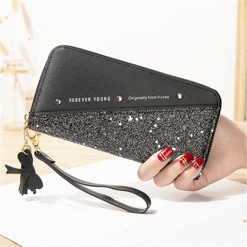 glitter wallets for womens